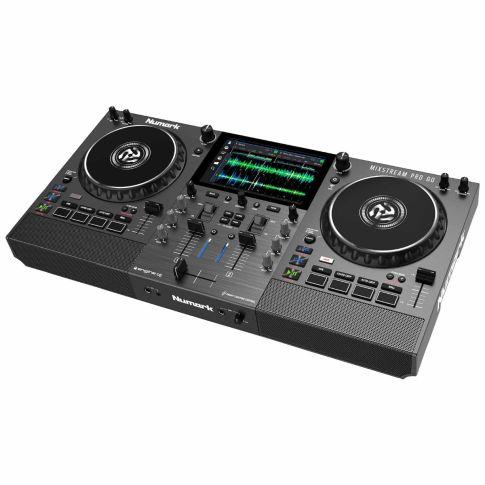 Numark MIXSTREAM PRO GO Powered Standalone Streaming DJ Controller Left
