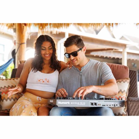 Numark MIXSTREAM PRO GO Powered Standalone Streaming DJ Controller Pair
