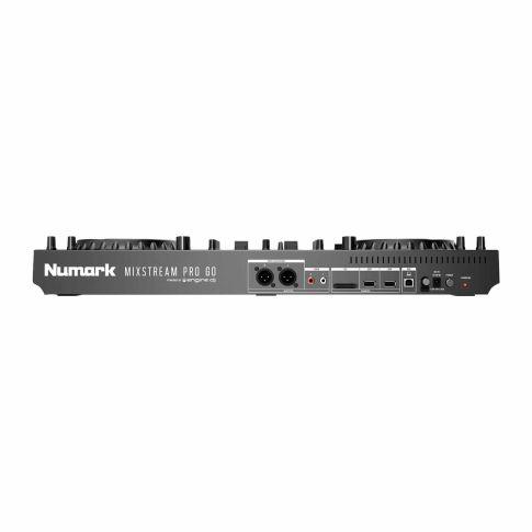 Numark MIXSTREAM PRO GO Powered Standalone Streaming DJ Controller Rear