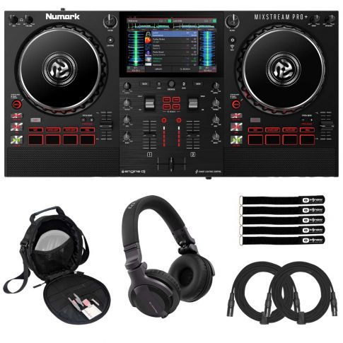 Numark MIXSTREAM PRO+ Streaming DJ Controller with DJ Headphones