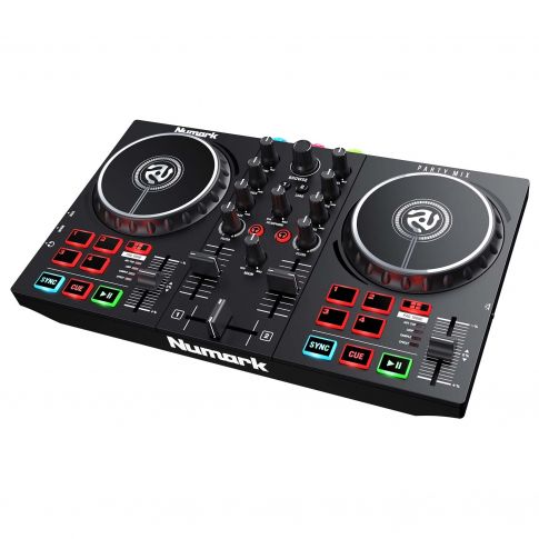 Numark Party Mix II DJ Controller with Built-In Light Show Angle