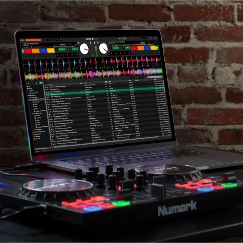 Numark Party Mix II DJ Controller with Built-In Light Show Laptop