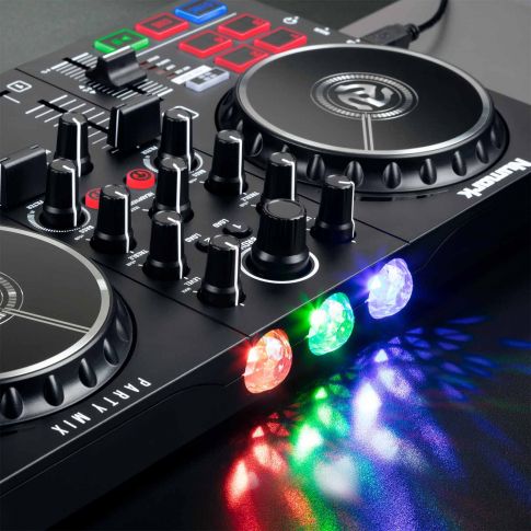 Numark Party Mix II DJ Controller with Built-In Light Show Lights