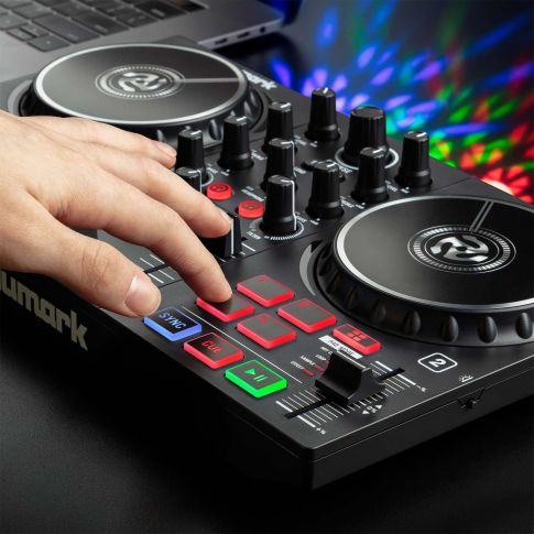 Numark Party Mix II DJ Controller with Built-In Light Show Pads