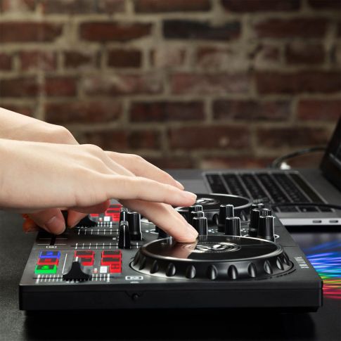 Numark Party Mix II DJ Controller with Built-In Light Show Side