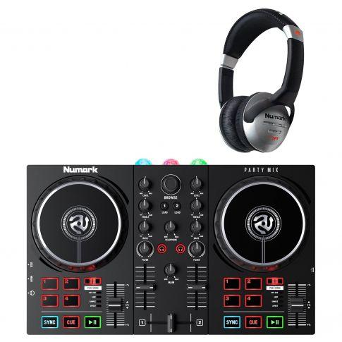Numark Party Mix II DJ Controller with Built-in Lightshow & Headphones  Package