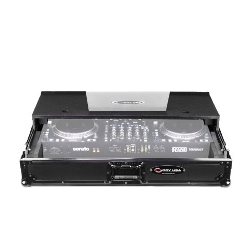 Odyssey FRBLGLP1UWPERFORMER Black 1U Case for RANE PERFORMER with Shelf Rear