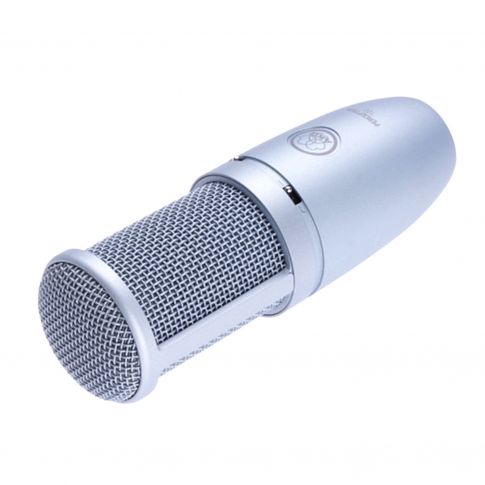 AKG P120 Perception 120 Large-Diaphragm Condenser Microphone Top Down View (Grey version)