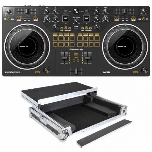 Pioneer DJ DDJ-REV1 Scratch Style 2-Channel DJ Controller for Serato DJ  Lite with Case Package