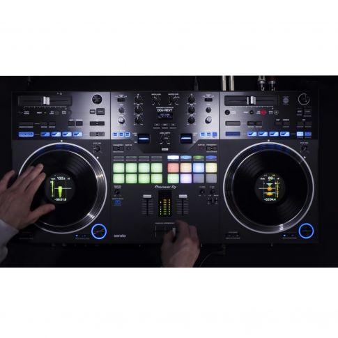 Pioneer DJ DDJ-REV7 Scratch Style 2-Channel Serato DJ Pro Controller Hands