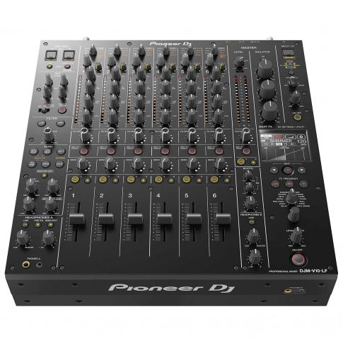 Pioneer DJ DJM-V10-LF DJ Mixer Angle