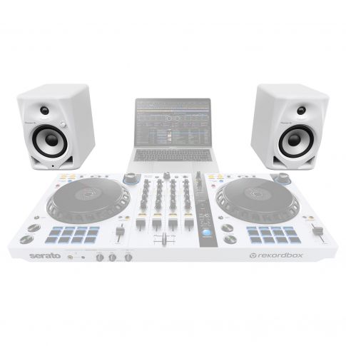Pioneer DJ DM-50D-W White Monitors with Stands | IDJNOW Pioneer DJ DM-50D-W White Monitors with Stands | IDJNOW