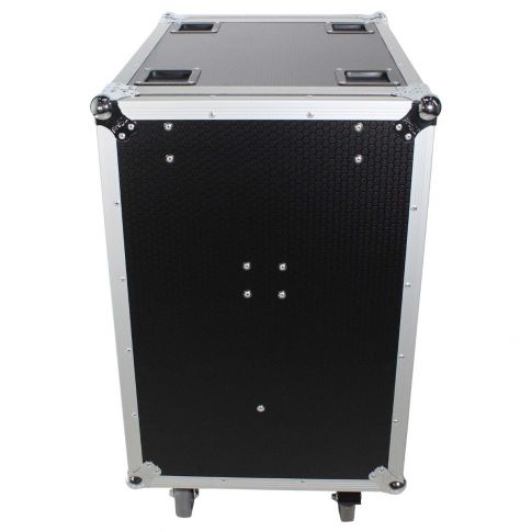 ProX T-16RSS24WDST 16U Space Rack Mount Flight Case with Side Tables Closed Side