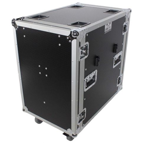 ProX T-16RSS24WDST 16U Space Rack Mount Flight Case with Side Tables Closed