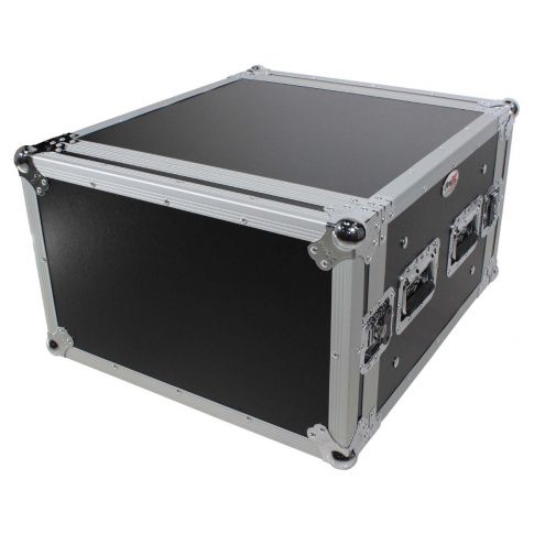 ProX T-6RSP 6U 20" Depth Shockproof Amp Rack ATA Flight Case Closed Left