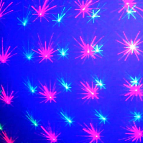 ProX T-ML200 ZEUS Red and Green Laser-LED with 20 Gobos Pink Burst