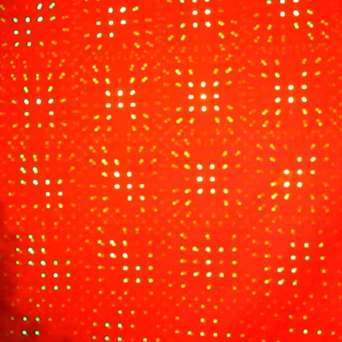 ProX T-ML200 ZEUS Red and Green Laser-LED with 20 Gobos Red Checkers