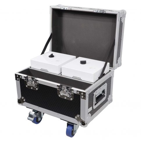 ProX X-BLITZZFX X2 Blitzz FX Cold Spark Machine -  Set of (2) with Flight Case & White Aluminum Covers - Store Demo