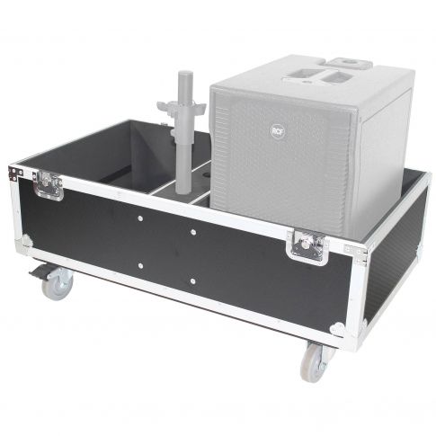 ProX X-RCF-EVOX8J8X2W ATA Flight-Road Case For RCF EVOX 8 J8 JMIX8 Angle Left