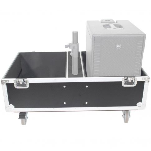 ProX X-RCF-EVOX8J8X2W ATA Flight-Road Case For RCF EVOX 8 J8 JMIX8 Front Angle