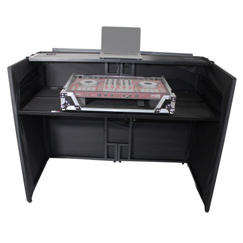 ProX XF- MESA MEDIA DJ Facade Table Station Back Example