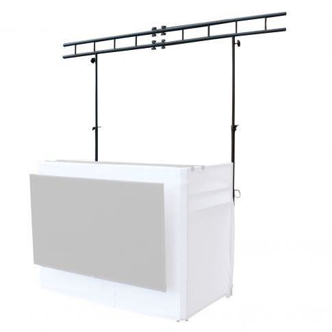 ProX XF-MESATRUSS 8FT x 8FT Mesa Facade Truss Lighting Stand with Carry Bag Front Angle