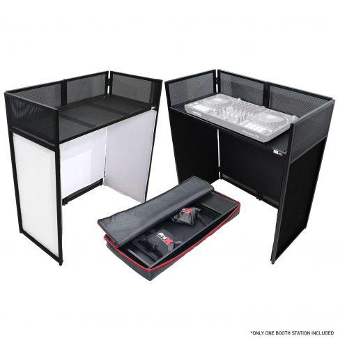 ProX XF-VISTA BL Black Booth Facade Table Station
