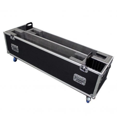 ProX XS-LCD7080WX2 Adjustable Flight Case for Flat Panel TVs Open Left