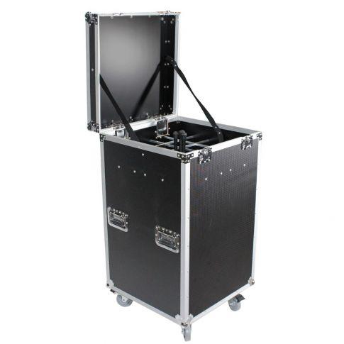 ProX XS-MIC25STN Microphone Stand Case with Casters Angle
