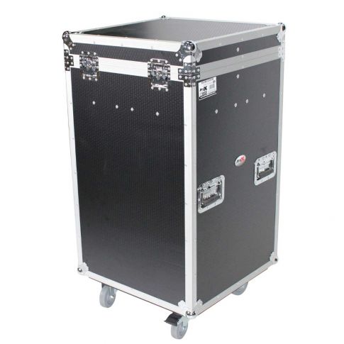 ProX XS-MIC25STN Microphone Stand Case with Casters Closed Angle