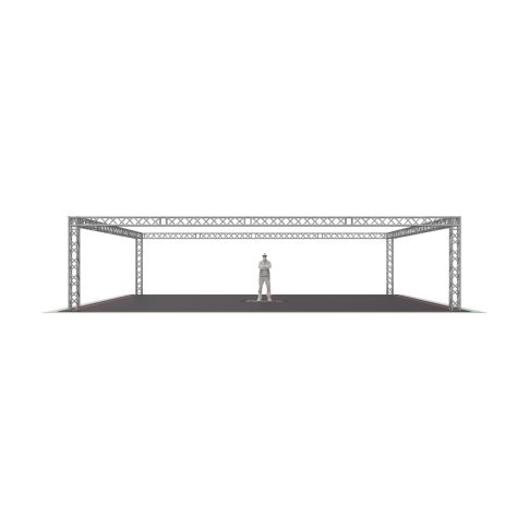ProX XTP-40209 Trade Show Display Booth Truss System - 40 x 20 x 9 FT Front