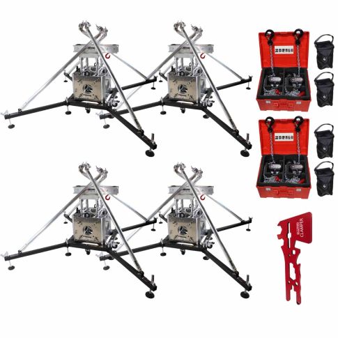 ProX XTP-GSBPACK164 Truss Tower Systems Four Pack with Chain Hoists