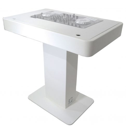 ProX XZF-DJCT W White Finish Control Tower Podium Travel Stand Left Controller