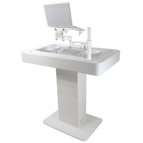 ProX XZF-DJCT W White Finish Control Tower Podium Travel Stand Left Gear