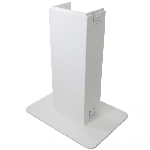 ProX XZF-DJCT W White Finish Control Tower Podium Travel Stand Pole Front Right