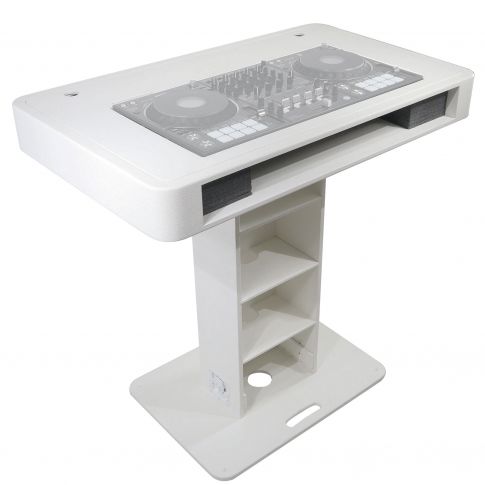 ProX XZF-DJCT W White Finish Control Tower Podium Travel Stand Rear Left Controller