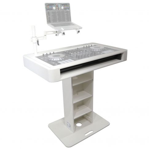 ProX XZF-DJCT W White Finish Control Tower Podium Travel Stand Rear Left Gear 2