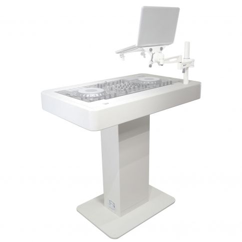 ProX XZF-DJCT W White Finish Control Tower Podium Travel Stand Right Gear