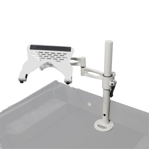 ProX XZF-LTARM PKG WH White Adjustable Laptop Arm with Shelf and Pole Front