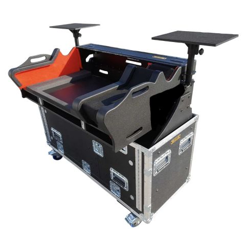 ProX XZF-YDM7EX1U LMA Hydraulic 1U Case with Wheels for Yamaha DM7-EX Angle