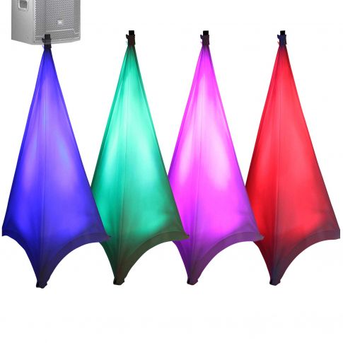 ProX X-SP3SC 3 Sided Lycra Scrim Cover for Tripod Speaker & Lighting Stands color examples