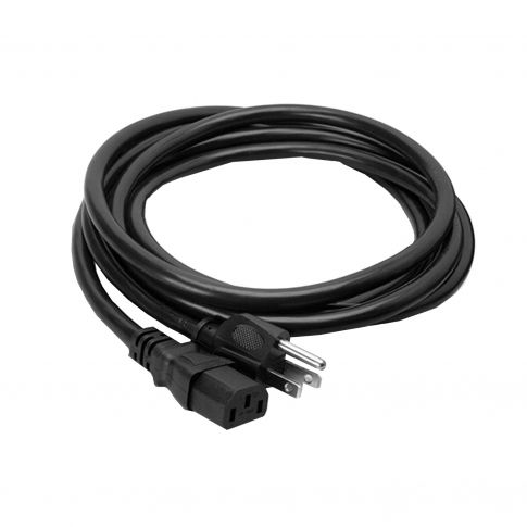 Hosa Technology 8FT Power Cord 18 AWG, IEC C13 to NEMA 5-15P [PWC-148] close-up