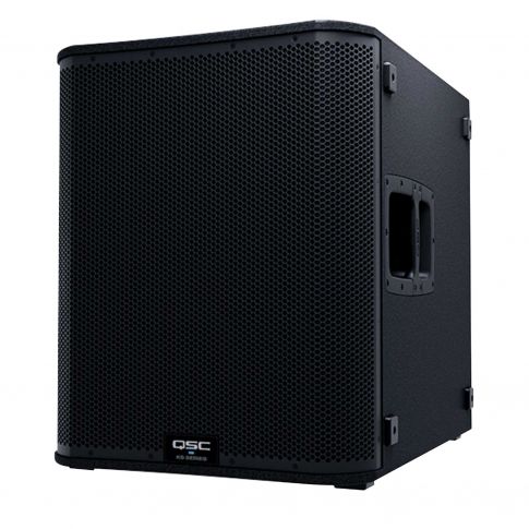 QSC KS118 18-inch 3600 Watt Active Subwoofer Left Front Angle View