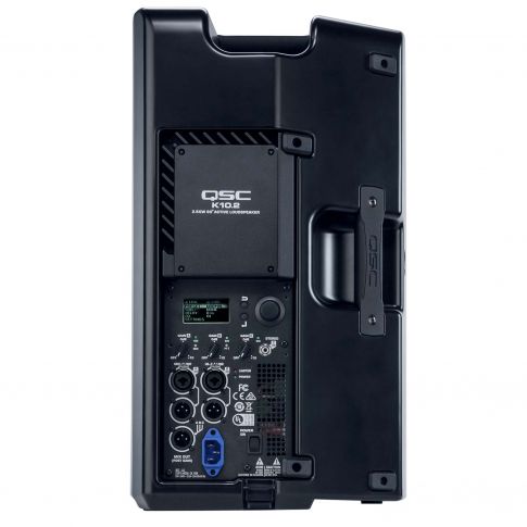QSC K10.2 K2 Series 10" Two-Way 2000W Powered Loudspeaker Back View