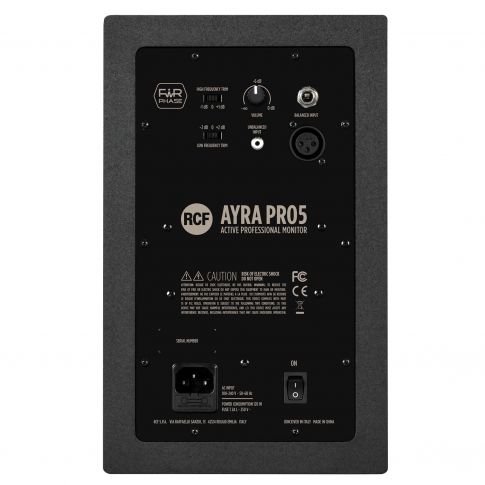 RCF Ayra Five 5" Professional Active Two-Way Studio Monitor Back