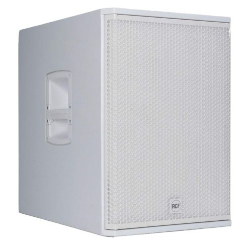 RCF SUB 15-AX W Professional Active 15" Powered Subwoofer - White Angle