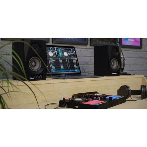 Reloop AMS-DSM-3-BT Smart Desktop Monitor System with Wireless Input Set Up
