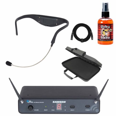 Samson AirLine 88x Wireless Gym Yoga Workout Headset Microphone System w Case