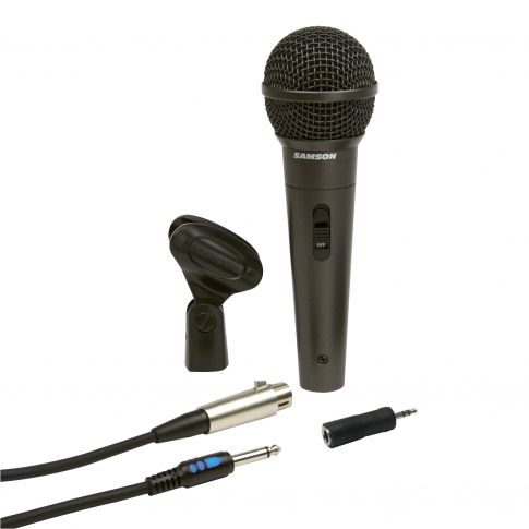 Samson M10 Handheld Dynamic Vocal Microphone with accessories