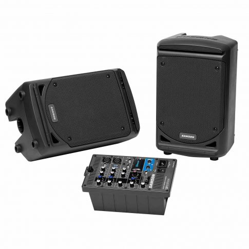 Samson Expedition XP300 300-Watt 6 inch 2-way Portable PA Monitors with 6-channel Powered Mixer & Bluetooth Group